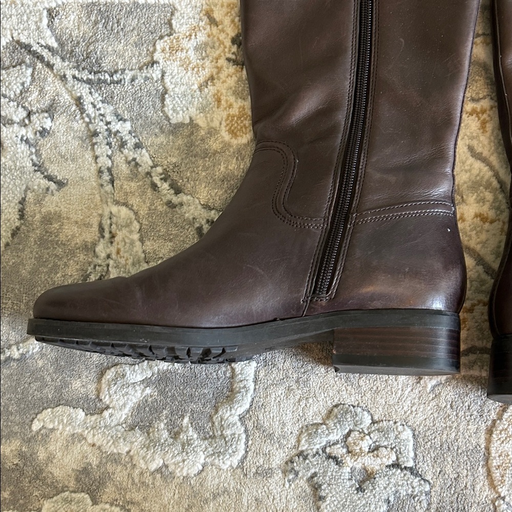 Coach Easton Semi Matte Calf Boots in Chestnut - Picture 6 of 11